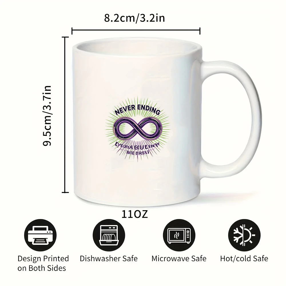 11oz Infinity Cup Never Ends EYERNA BUENIK Christmas Gift Family Kids Cold & Hot Beverage Cup