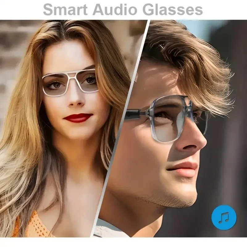 Lenovo GS10 Occhiali audio intelligenti Occhiali Bluetooth senza fili per assistente vocale anti-luce blu Ascolta occhiali di navigazione musicale