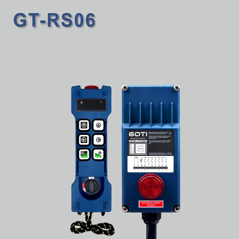 

GT-RS06 Industrial Radio Wireless Crane Hoist Remote Control Switch 6 Channel Replace UTING F21-E1B F21-E1 TELEcontrol