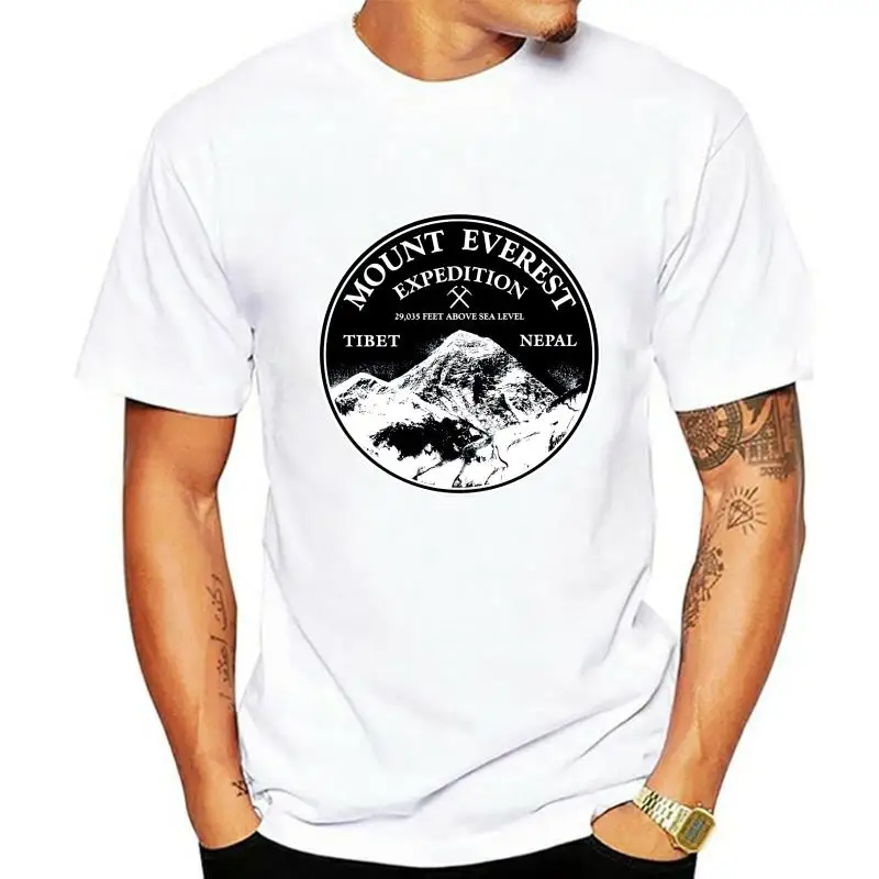 Mount Everest Expedition Mountain Rock The Mountains Are Calling Men Fashion T Shirt Cotton 100% O Neck Tee Shirt Short Sleeve