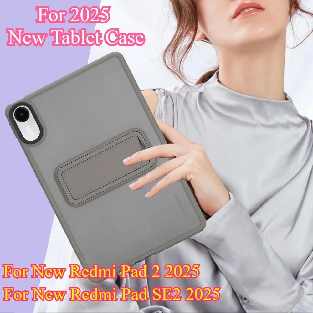 

Поп для нового Redmi Pad 2 11 дюймов 2025 защитный чехол для Redmi Pad SE 2 11 дюймов 2025 подставка ПК + ТПУ противоударный чехол кронштейн для планшета Fu