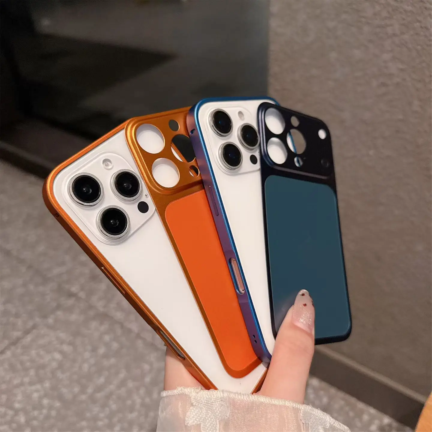 2-em-1 estrutura de metal de alumínio casos de telefone para iphone 17 16 15 pro max 14pro 13 pro 17pro melhor calor pára-choques liga de alumínio