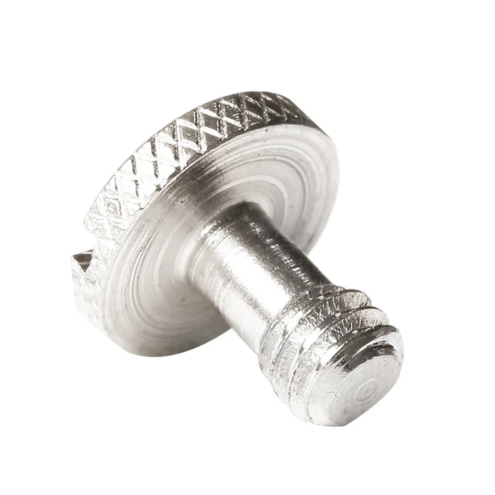 

5Pcs Camera Screw 1 4 Flat Head Slotted Quick Release Adapter for Dslr Tripod Gimbal Light Stand Silver 1/4 Mounting Screw