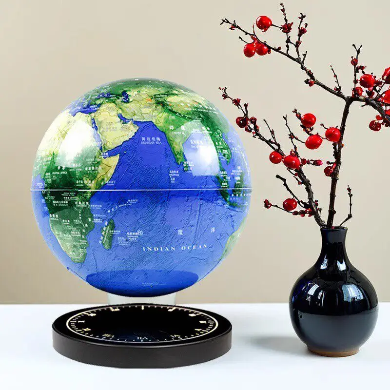 Globe 3D three-dimensional suspension AR smart speaker intelligent luminous rotation office light luxury decorative desktop orna