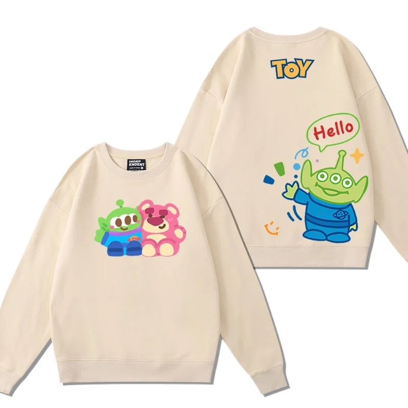 Toy Story Doll Clothes Women\'s Hoodie Women\'s Round Neck Top Couple Loose Round Neck Hoodie Couple Top Couple Fashion Hoodie