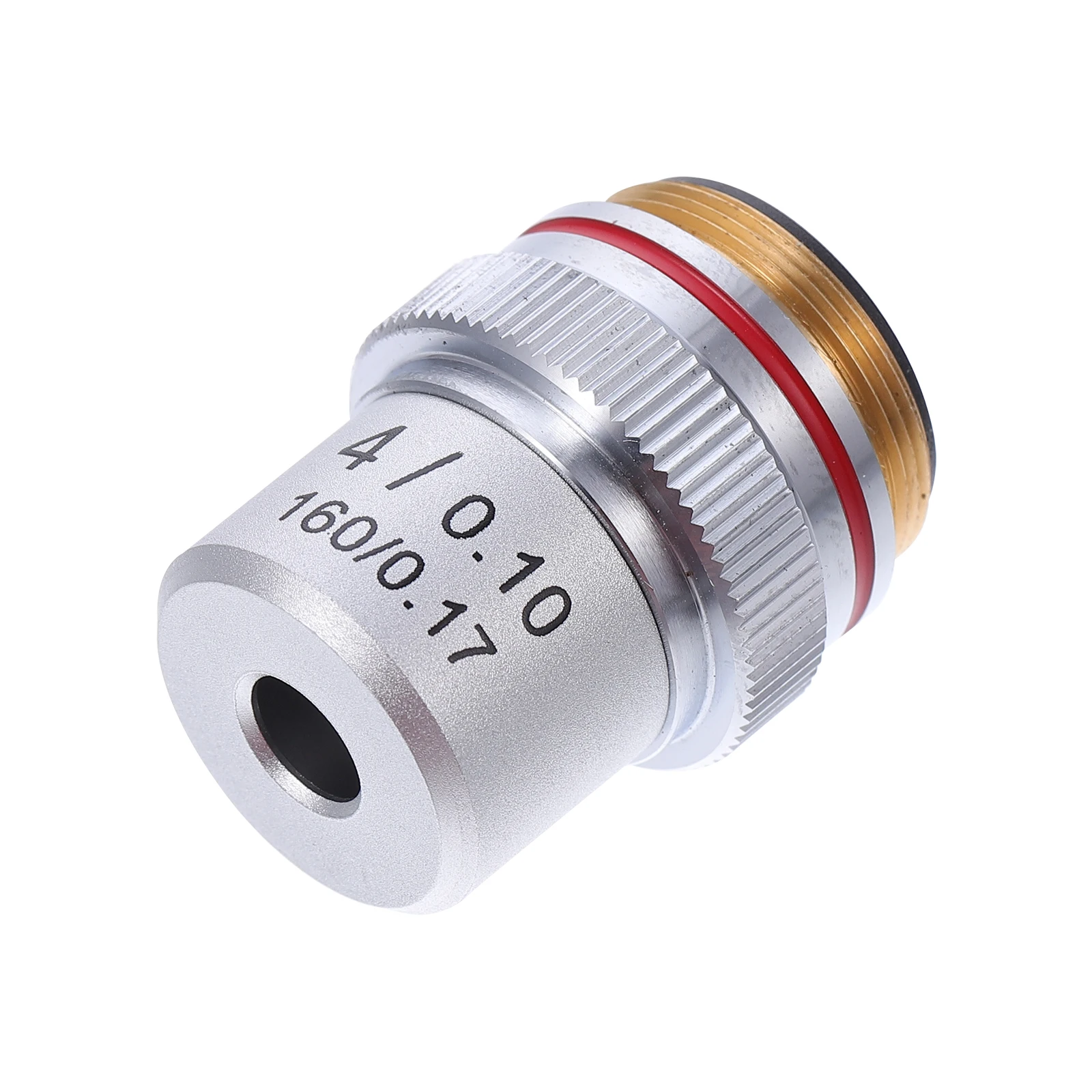 

Objective Lens for Biological Microscope Silver Durable Increase Contrast Eliminate Reflections
