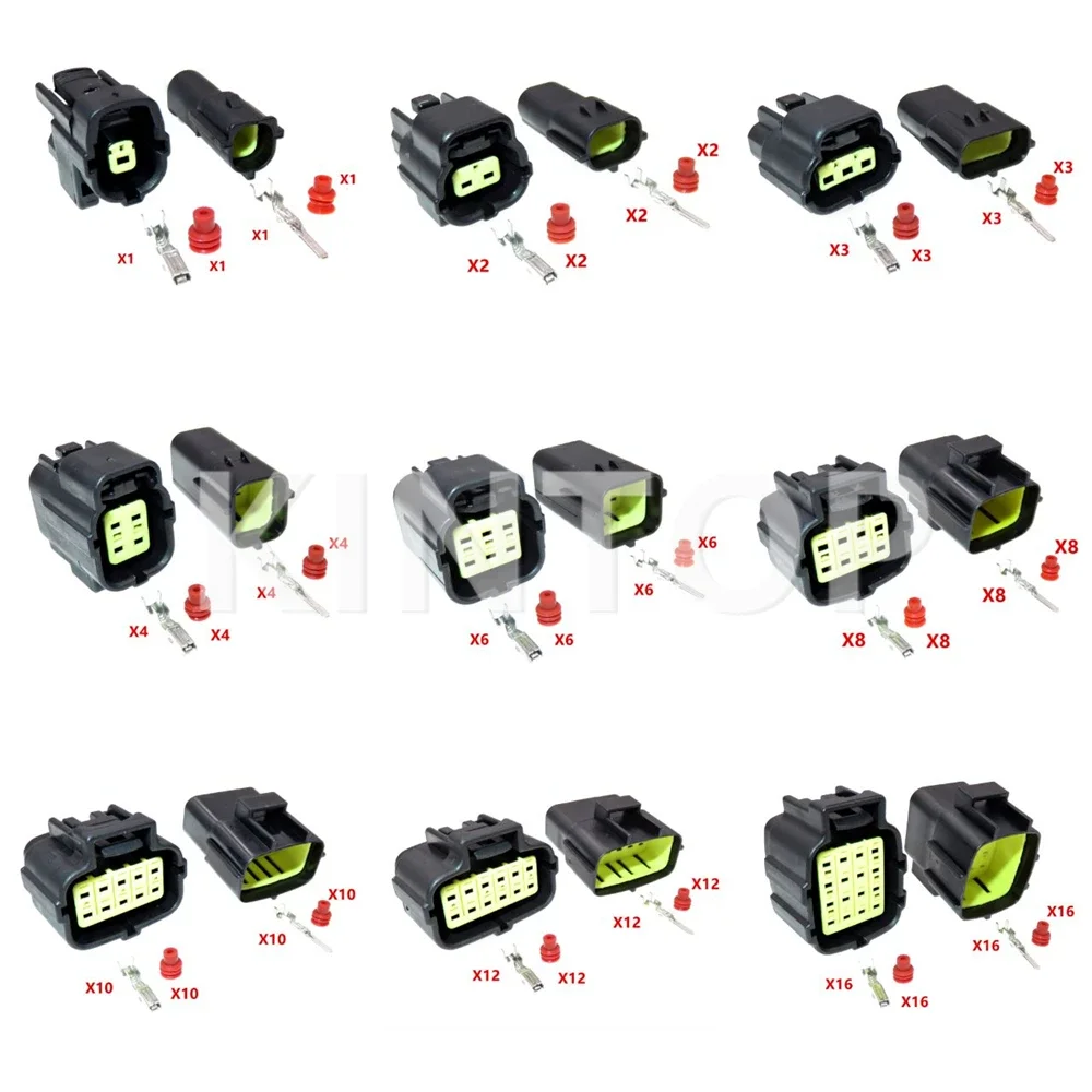 

1 Set 1/2/3/4/6/8/10/12/16 Pins Denso Auto AC Assembly Plastic Housing Connector Car Sealed Truck Harness Plug 174262-2 174352-2