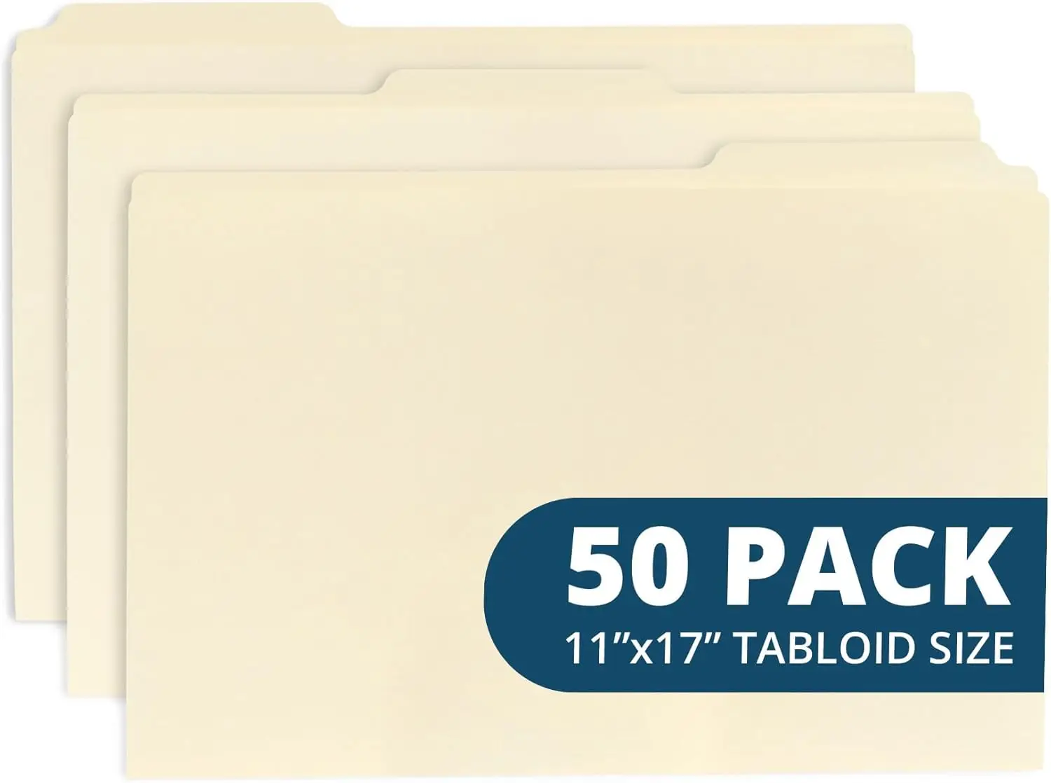 

Папки для чертежей, планов и рисунков 11x17 (Манила) - оптовая упаковка 50 шт., прочные, для хранения больших файлов