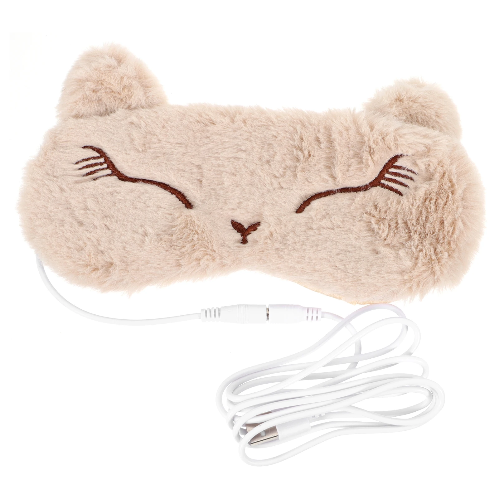 

Heating 3D Eye Mask Sleep Patch USB Eyeshade Blindfold Magnetic Cloth Elastic All Heads Travel Home Hotel