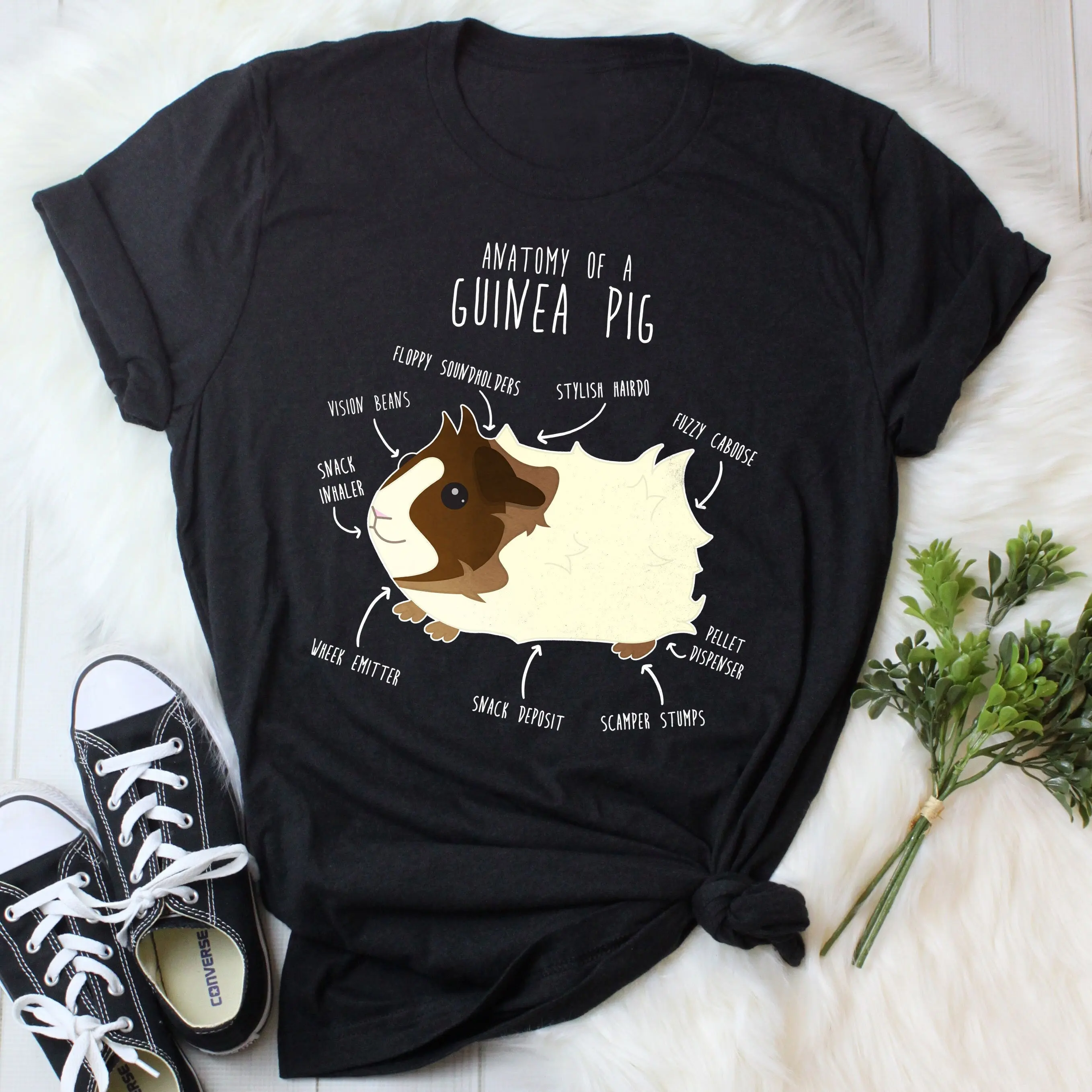 Funny Guinea Pig T Shirt Abyssinian Lover Cute Cavy Pet Cavies Rodent Anatomy Pocket Mom Dad