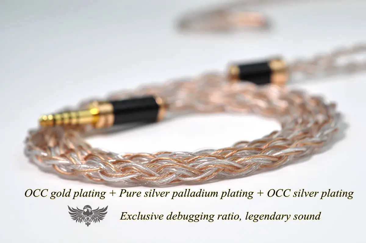 Legendary Series Precious Metal Best Ratio Adjustment Upgrade IE900 n5005 0.78MM Customizable Earphone Cable