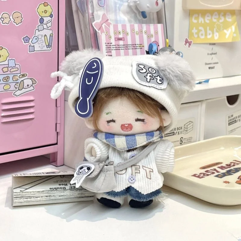 Pakaian Boneka Katun 10Cm Seri Pujian Garam Susu Lucu dan Tampan Tanpa Atribut Pengganti Boneka Setelan Harian Gaun Kawaii