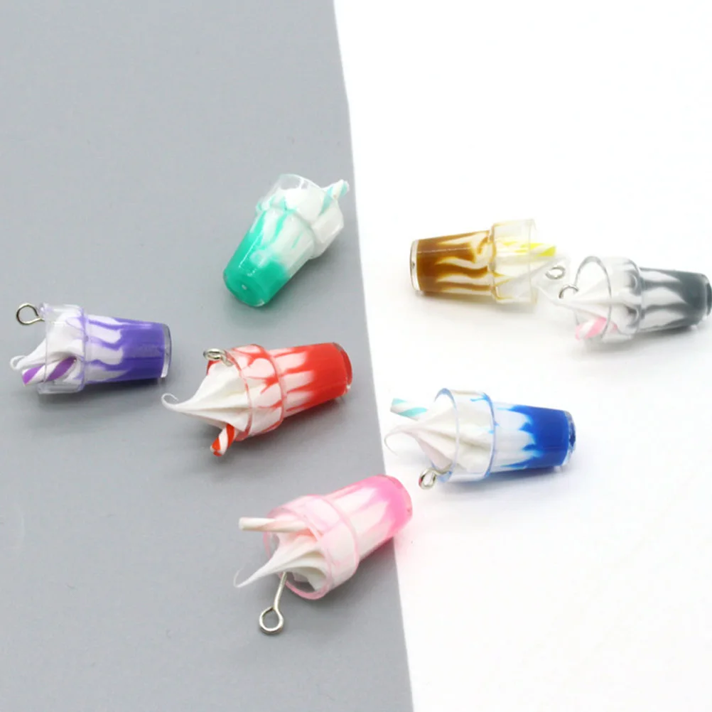 

10 шт., подвеска для мороженого, чашка, подвески, декоративный брелок для ключей, дизайнерский брелок, сделай сам, подвесные нить, ювелирные аксессуары, сплав смолы