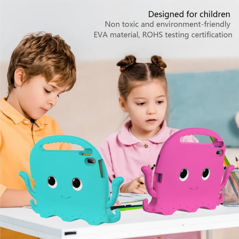 

Octopuses EVA Kids Case For Samsung Galaxy S6Lite P610P615 10.4in S6 T860 S5E T720 10.5 A8.4 T307U A9Pus X210 10.95 Tablet Cover