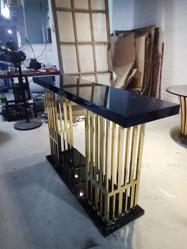 Hallway Table Metal Stainless Steel Electroplating Hallway Table