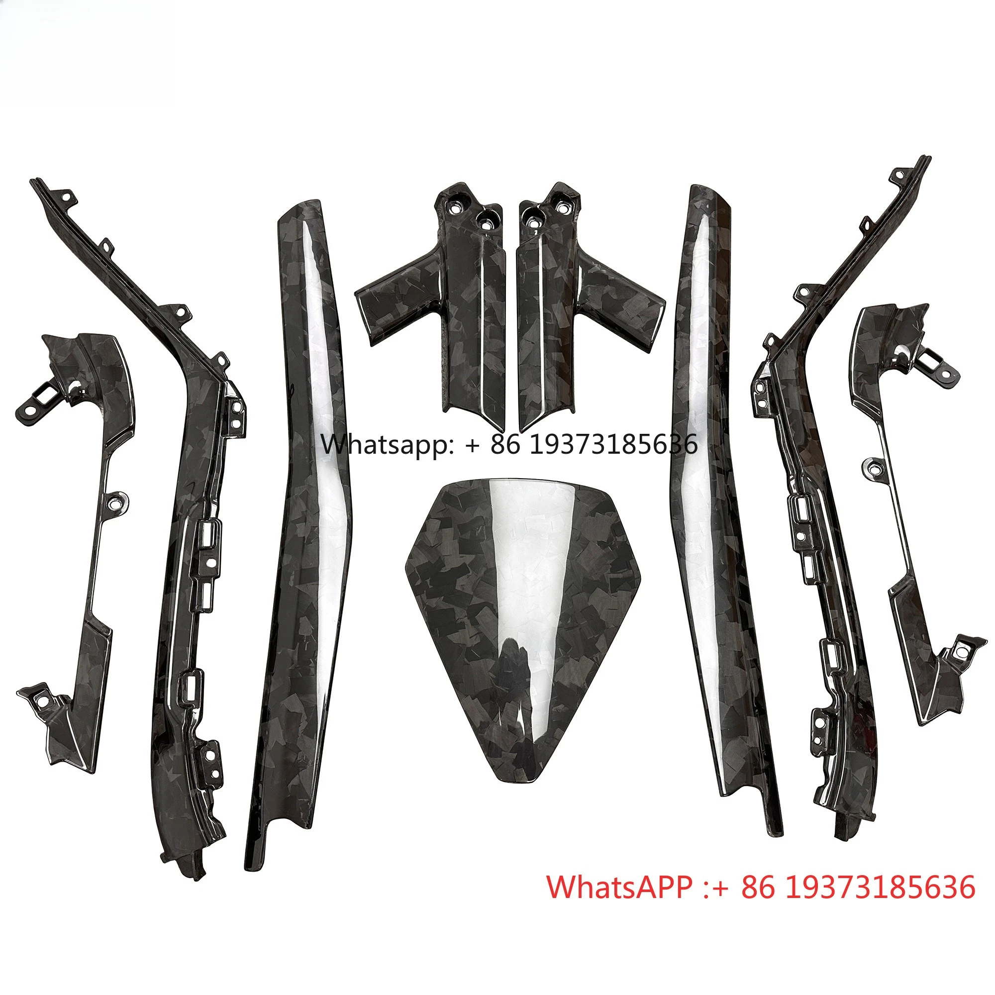 Kits de interiores de fibra de carbono forjada para Lamborghini Huracán LP580 LP610 2014-2018, kit de carrocería interior de carbono, piezas de automóvil