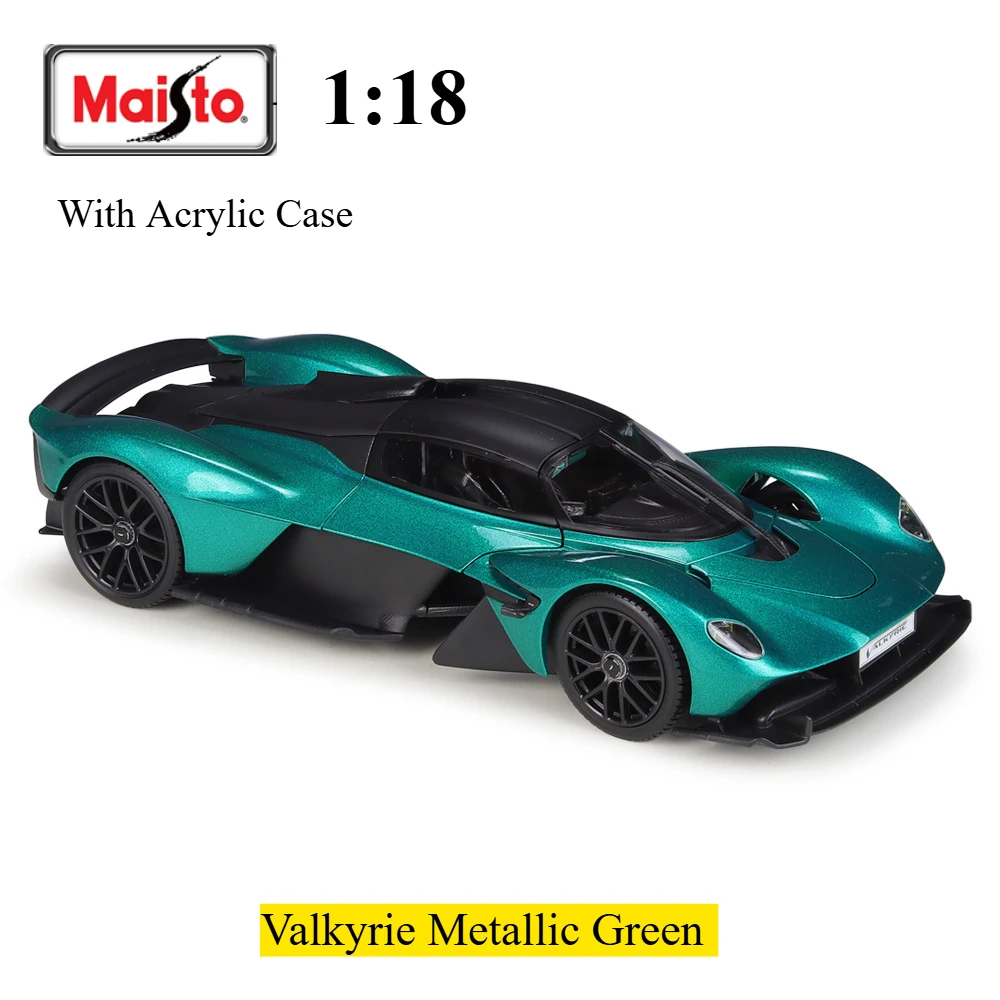 maisto-1-18-valkyrie-metallise-vert-supersport-voiture-moule-sous-pression-collection-modele-de-voiture