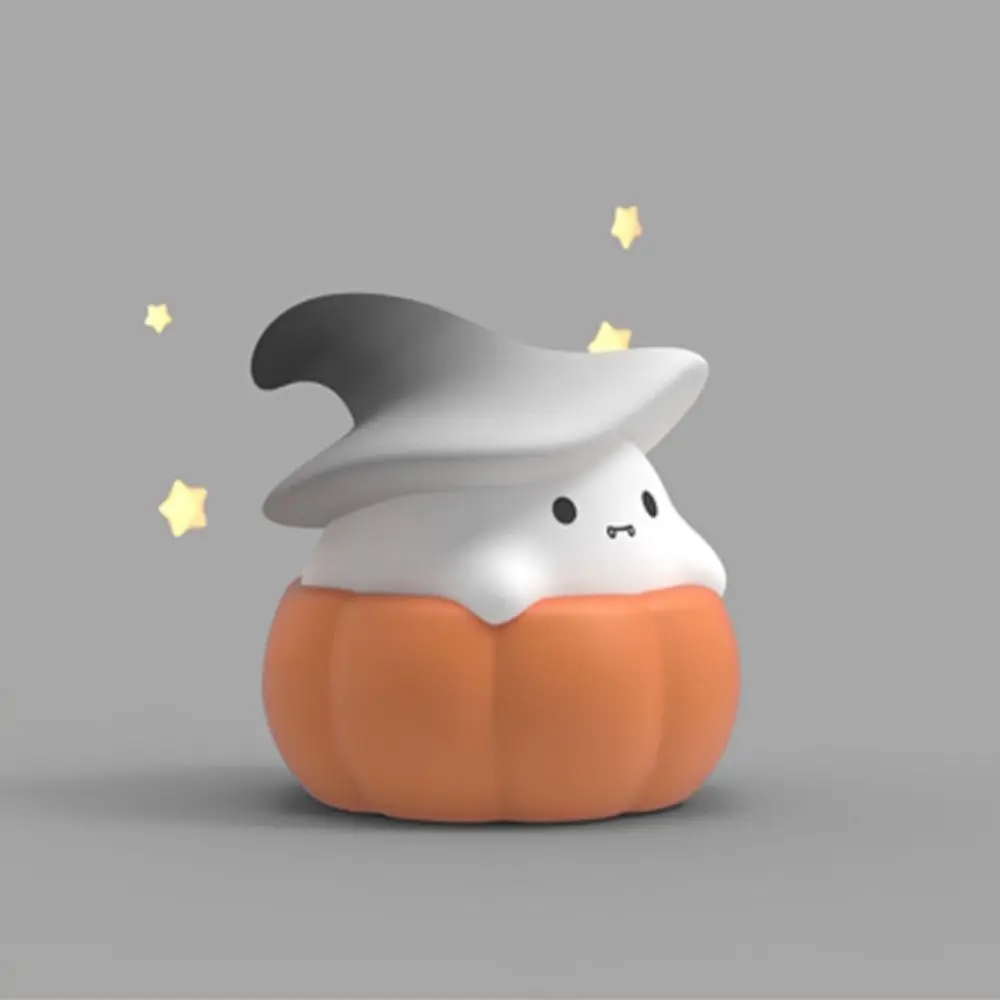 New Cute Night Light Pumpkin Ghost Silicone Nursery Sleeping Lamp Halloween Gifts for Baby Child USB Rechargeable Table Lamp