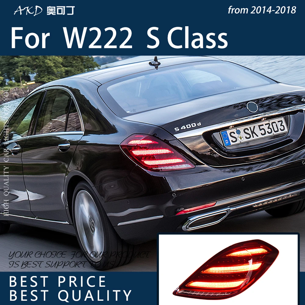 

Car Lights For W222 2013-2018 S Class LED Auto Taillights S320 S350 S400 S450 S500 S560 S680 S65 S63 Rear Lamp Accessories