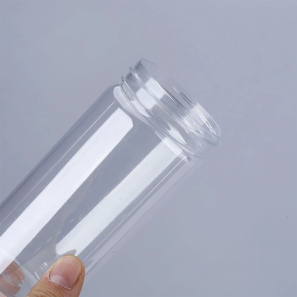 30pcs Clear Sealed Can With Lid Plastic Empty Packing Bottle Circular Storage Bucket Biscuit Jar Food Grade Container