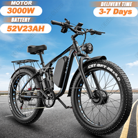 EBycco EB7 PRO Electric Bicycle 3000W Dual Motor 52V23AH Lithium Battery Ebike All Terrain 26*4.0 Inch Fat Tire Electric Bike