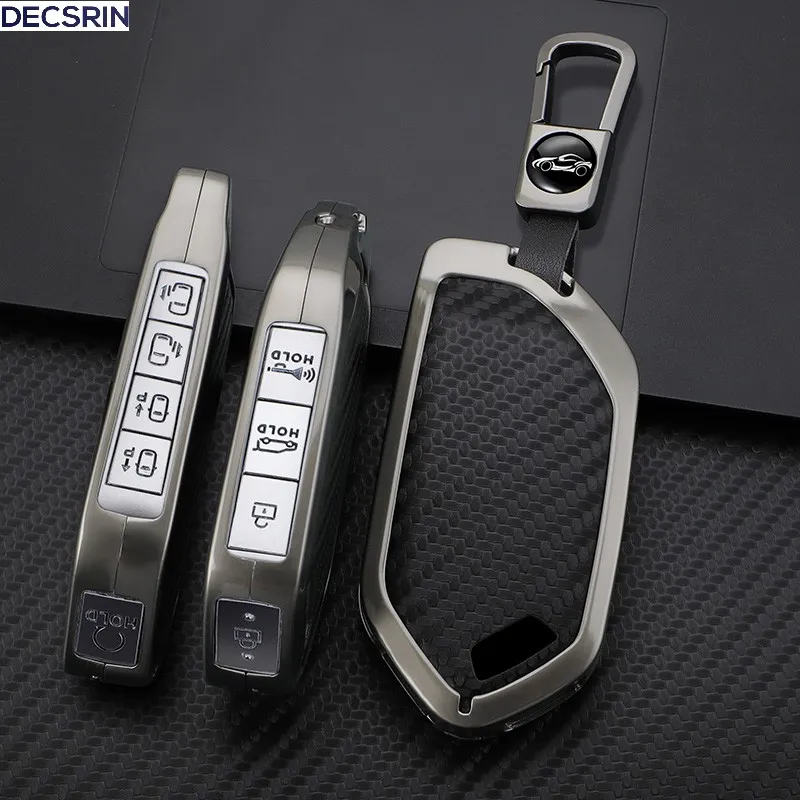 5/6/7/8/9 Buttons Zinc Alloy Style Car Key Case Cover For Kia EV9 Picanto Sorento MQ4 Carnival KA4 Morning K5 Carens 2024 Remote