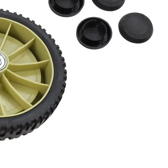 200mm Lawn Mower Wheel Replacement Kit 2 Front 2 Rear Wheels With Covers Metal Plastic For Honda HR214 HRU214 HRU215 Garden Tool