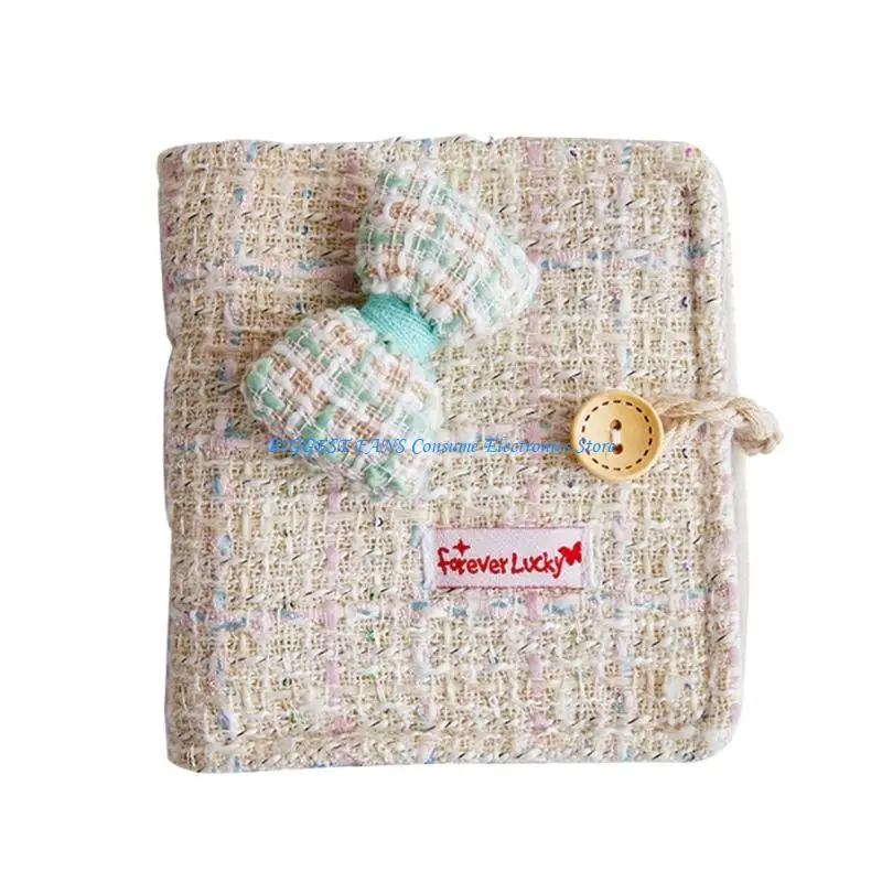 40 كتاب جيب صور جمع الصور لهواة الجمع 3 بوصة منظم 3 حلقات القماش غلاف الموثق ألبوم الصور المحمولة #1