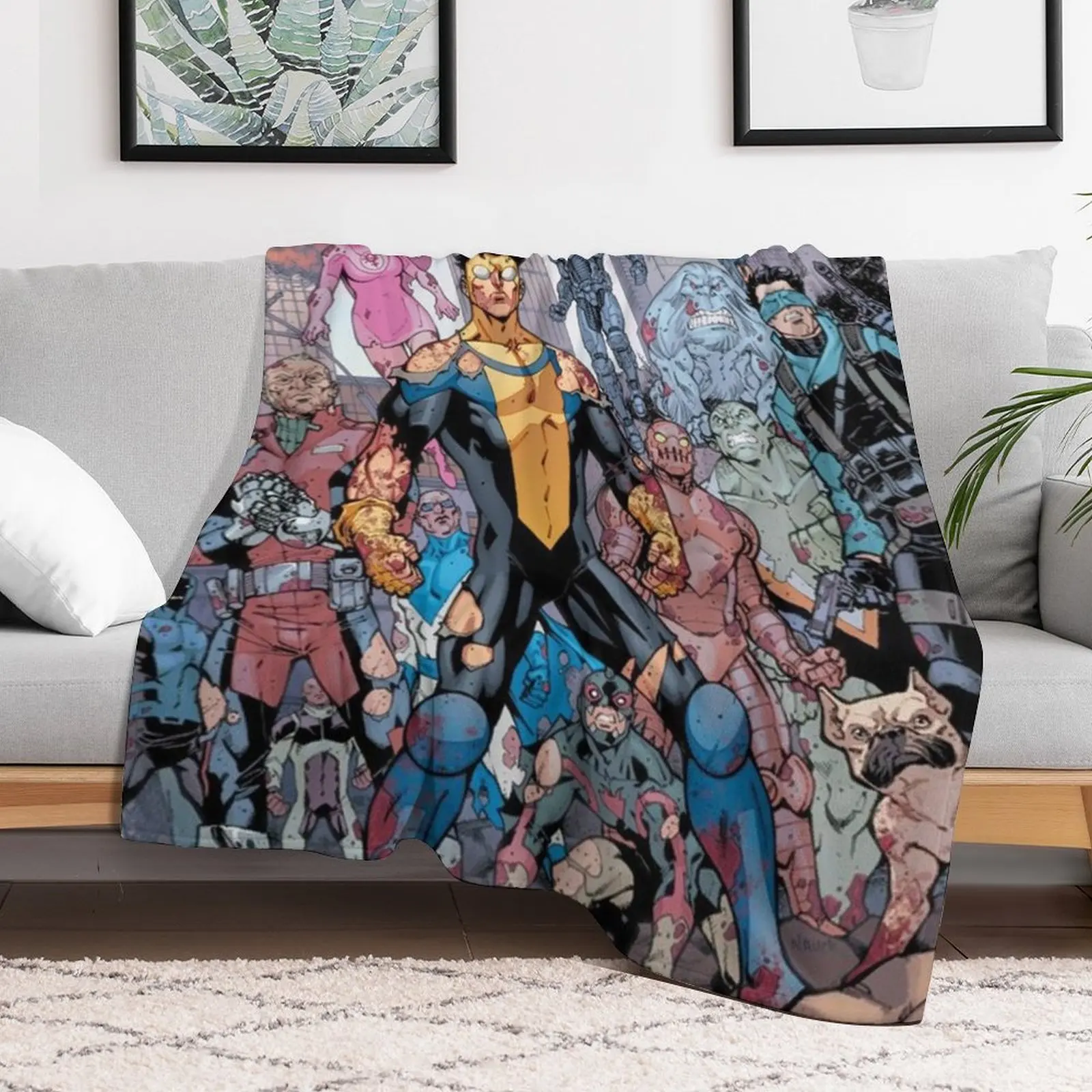 Invincible Throw Blanket All Season Lightweight Soft Blanket for Bed