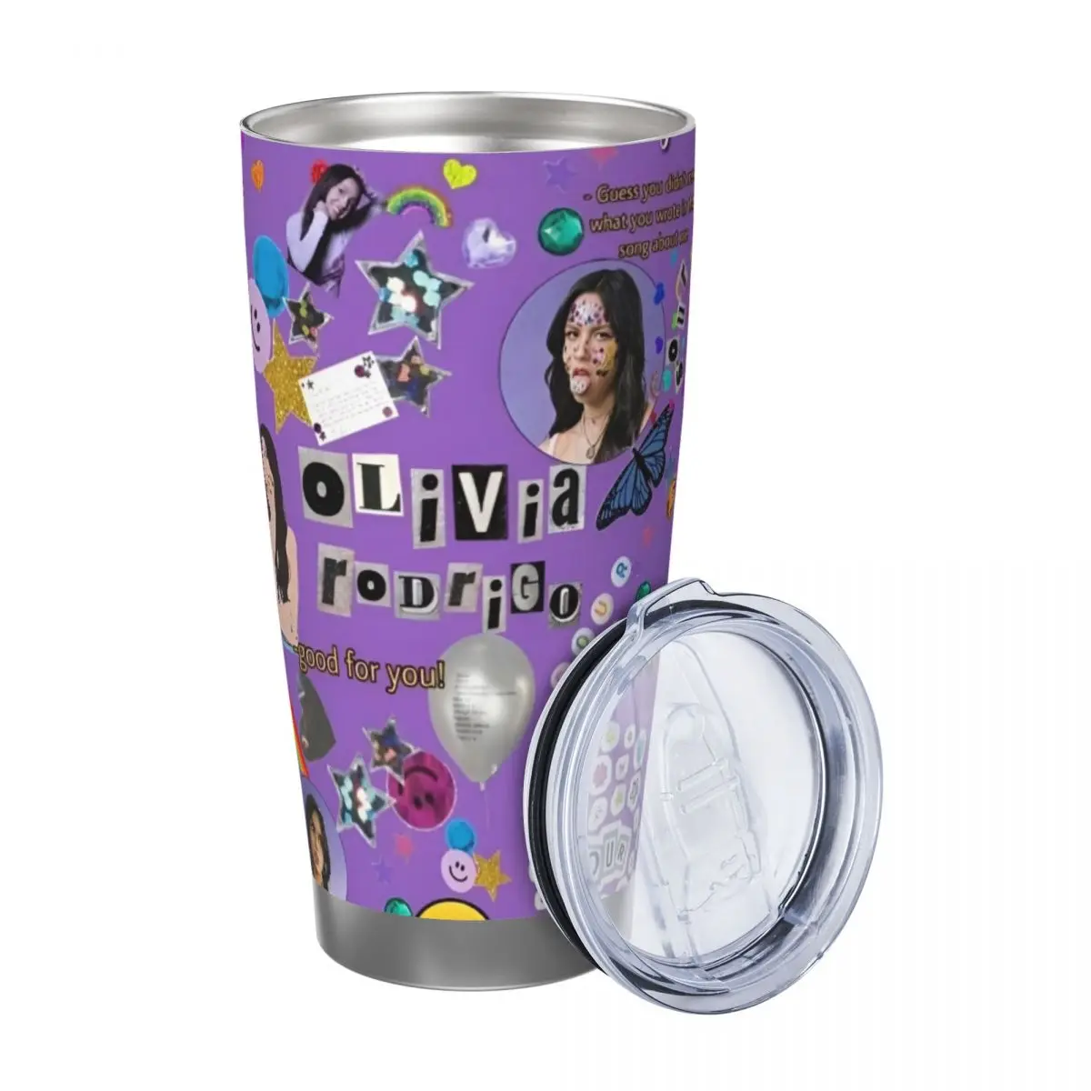 Olivia Vampire Rodrigos Sour 20oz Cup Large Capacity Car Mug Leak-proof Juice Coffee Cup Food Grade