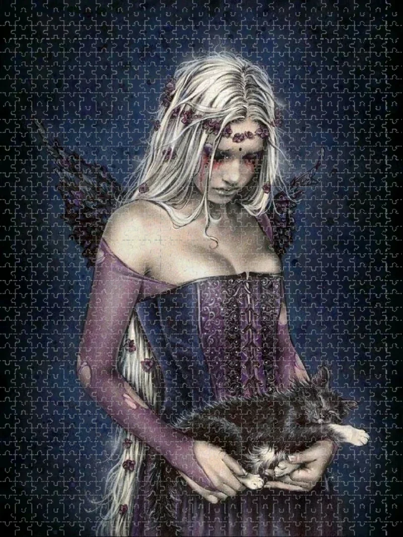 500/1000PCS Puzzle Victoria Frances Vampires Girl Diy for Adults Beginners - Handmade, Gifts Home Decoration Games Toy