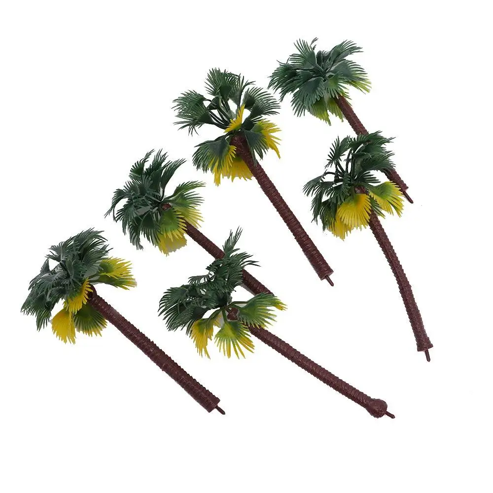 

Plastic Mini Rainforest Coconut Garden Decoration Scenery Model Miniature Artificial Palm Tree Landscape