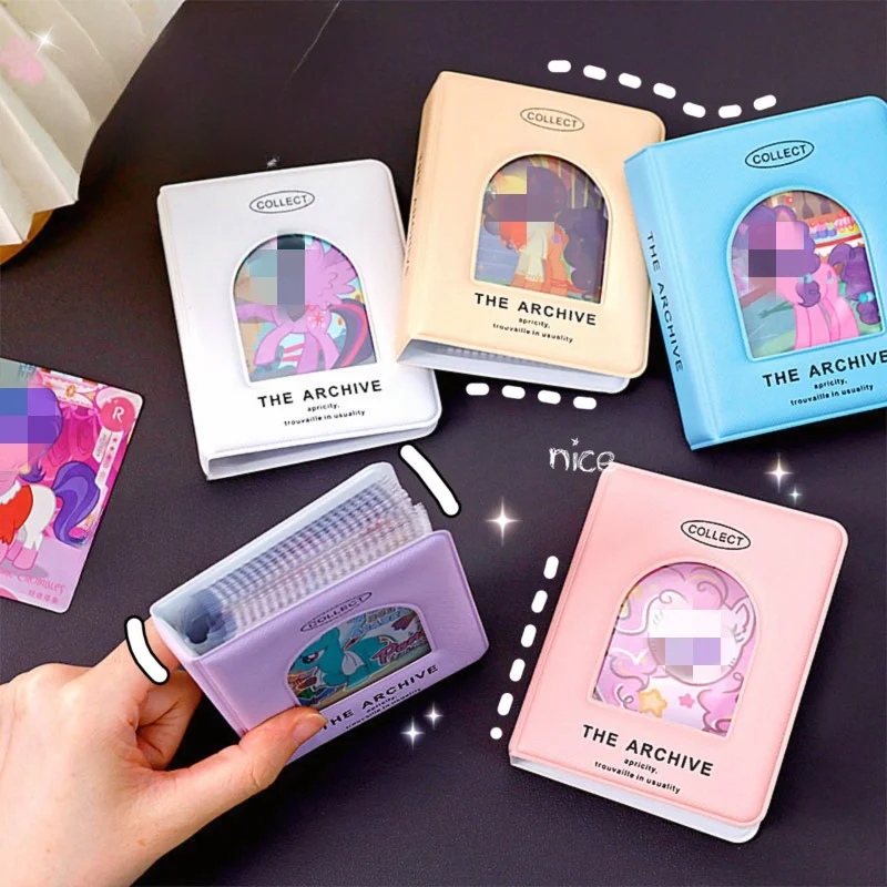 Cute Love Heart Hollow Ins Kpop Idol Card Photo Album Binder Photocards Photo Card with 20 Sleeves Card Collector Book Storage