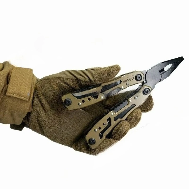 Outdoor Multifunctional Folding Pliers EDC Portable Multi Purpose Hand Tool for Camping & Daily Repair