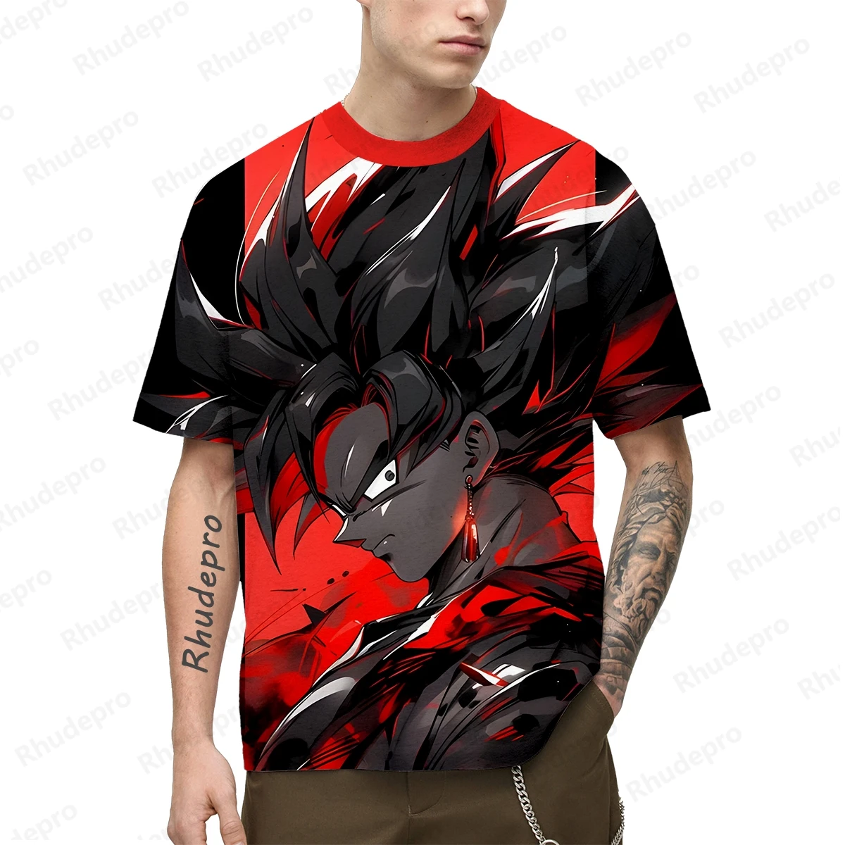 100-5XL Goku Z Hip Hop Men's T-shirt Streetwear Gift Oversized 2024 Clothes Clothing Tops Fashion Children's Y2k New