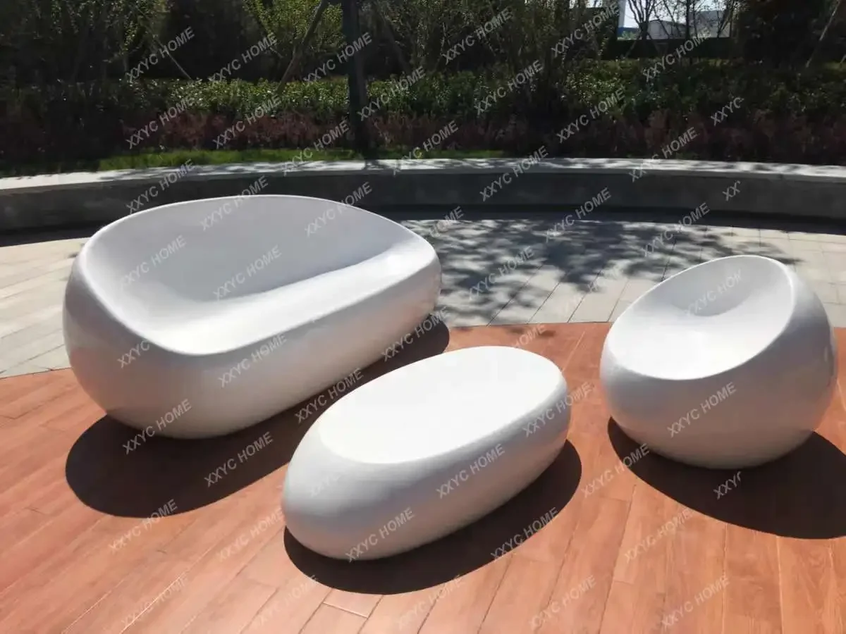 Sofa Tea Table Combination Customized Shopping Mall Creative Art Art Gallery Casual Seat Public Rest Area Chair