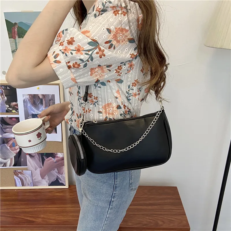 Women\'s bag new three in bag feeling armpit stick bag artistic and fresh single shoulder crossbody bag trend shoulder bag women