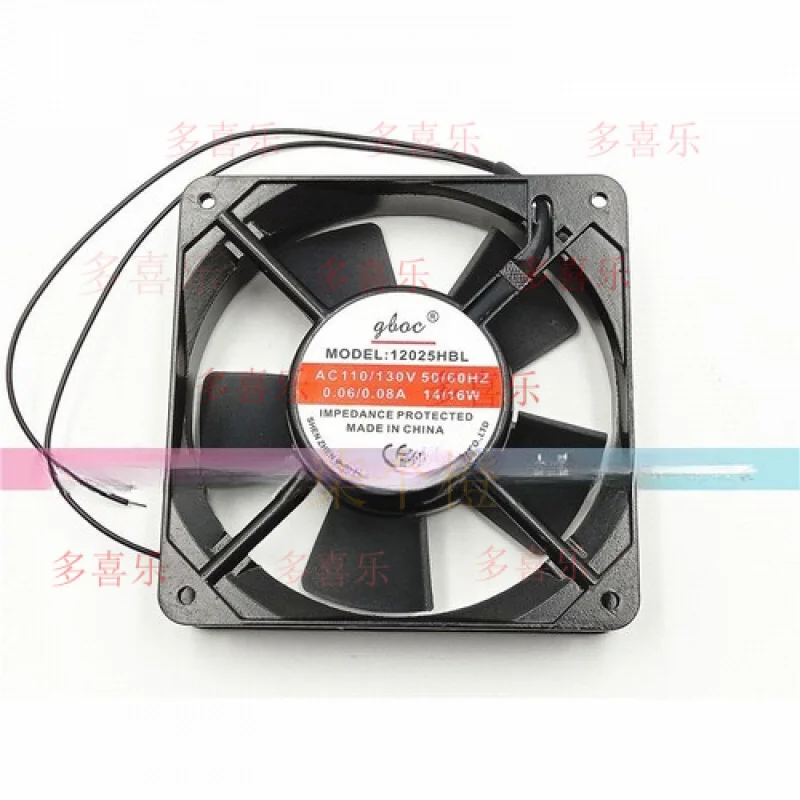 

ZMZM 1 шт. для вентилятора Glac МОДЕЛЬ 12025HBL AC 110/130 В 12025 12 см 2-проводной вентилятор для шкафа