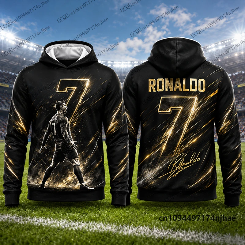 2026 Neuer Spezial-Ronaldo # 7 bedruckte Hoodies für Herren, Herbst, Langarm-Sweatshirt, lässiger Fußball-Pullover, Sport-Oberteile für Kinder/Erwachsene – Detail 6