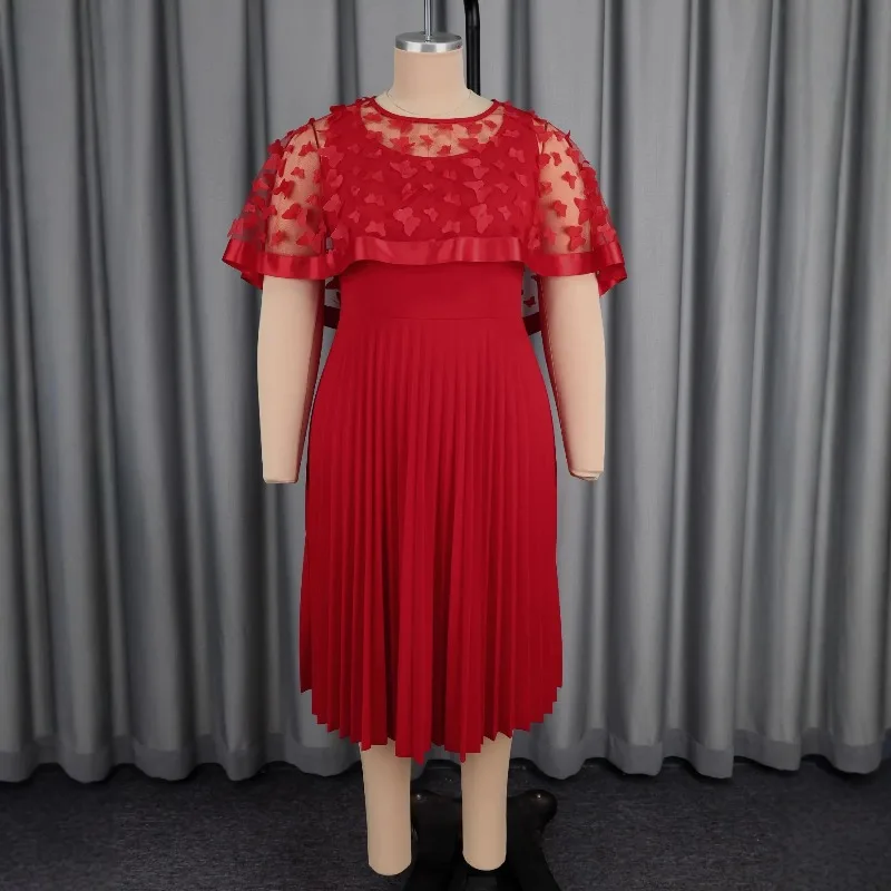 فساتين Dashiki الأفريقية L-4XL للنساء أزياء الخريف الأنيقة بالإضافة إلى حجم فستان أحمر للحفلات المسائية والكريسماس ملابس أفريقيا #4