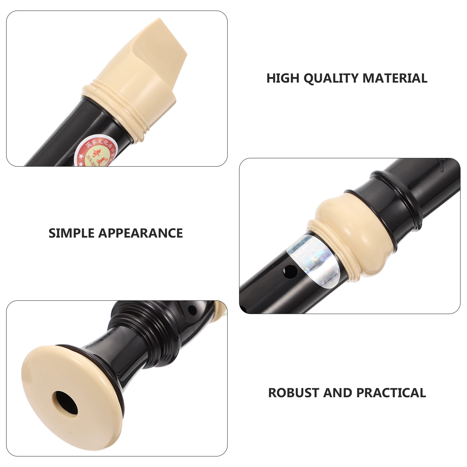 

8-Hole Resin Wind Instrument For Kids Children'S Clarinet Beginner'S Musical Instrument Safe Durable With Storage Bag Hand-Held