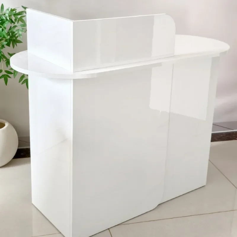 Company front desk reception desk minimalist front desk beauty salon counter cash register welcome table education institution s