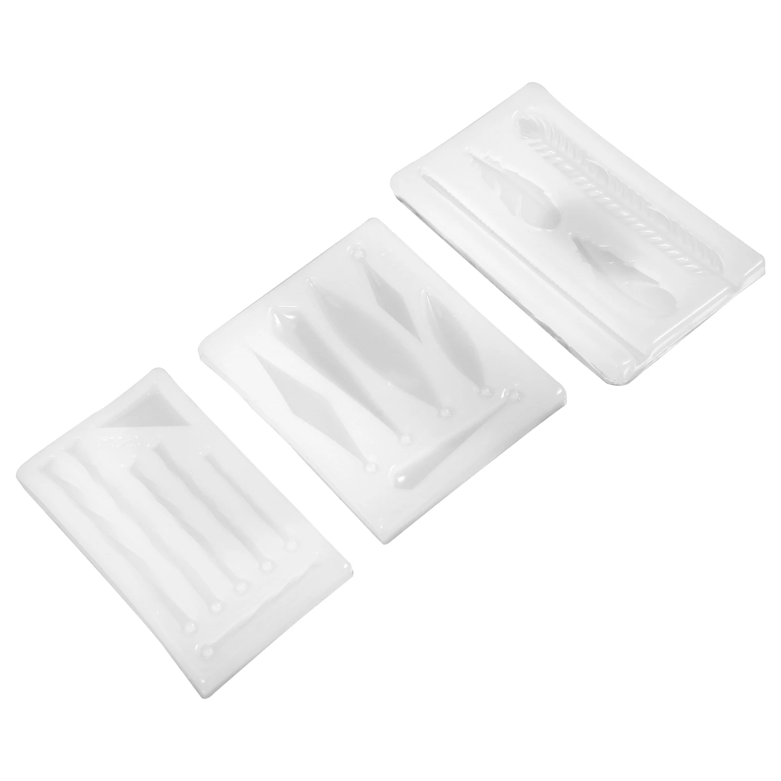 

3pcs Silicone Jewelry Earring Casting Diy Jewelry Mold Reusable Epoxy Casting Mold For Creative Diy Earring Making