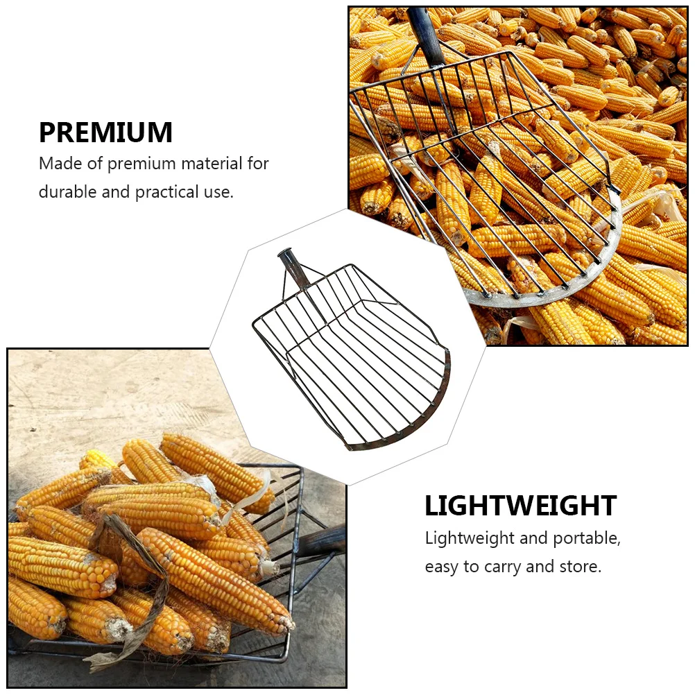 1Pcs Farm-Oriented Corn Shovel Large Collect Maize Shovel Multifunctional Iron Spade Lightweight Portable Farm Tool