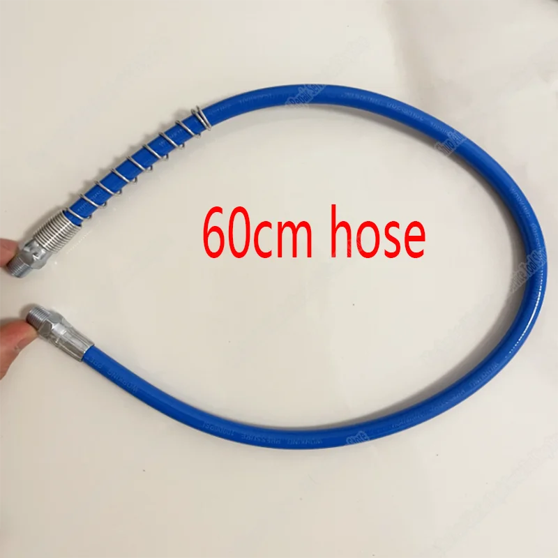 Grease Gun Hose 30-200cm Flex Hose Explosion-Proof Spring Lube Gun Hose For Hand And Air Powered Grease Gun