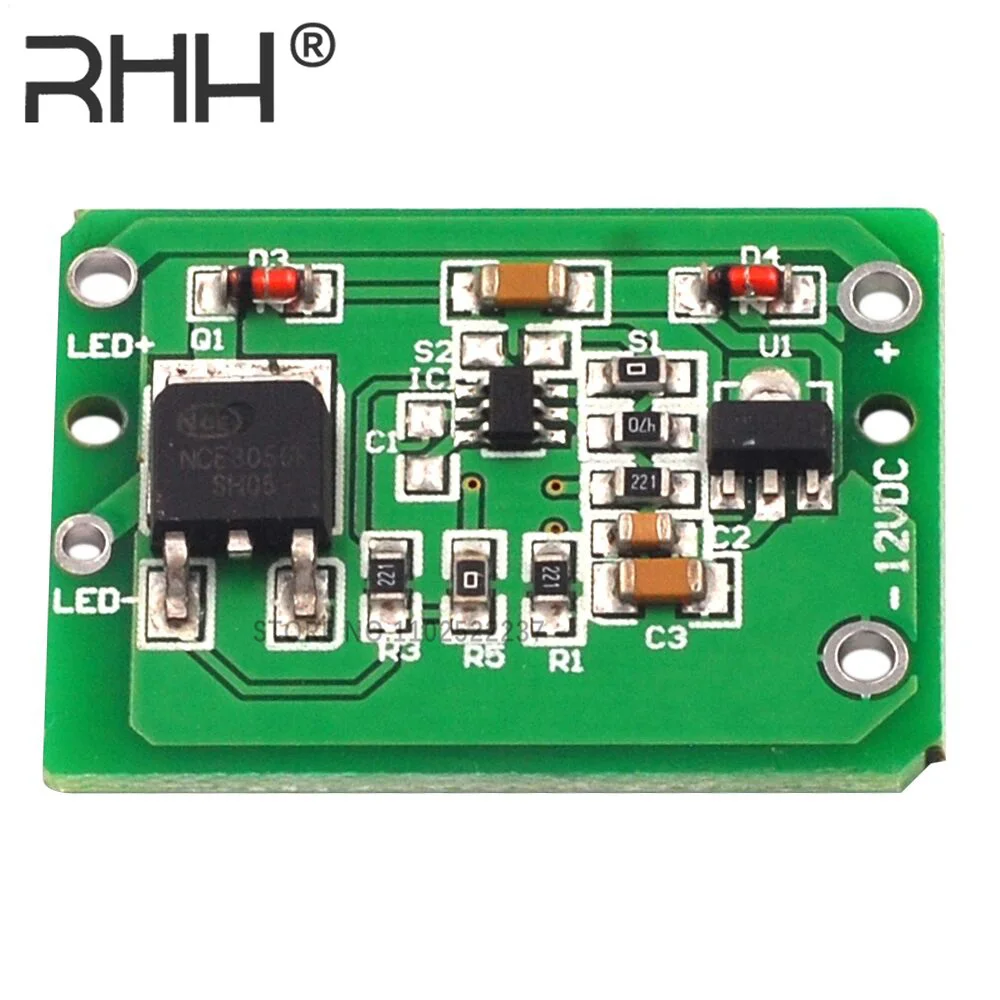 12V Capacitive Touch Switch Sensor Module Push Button Touching Key Module Jog Latch With Relay DC 6-20V 3A