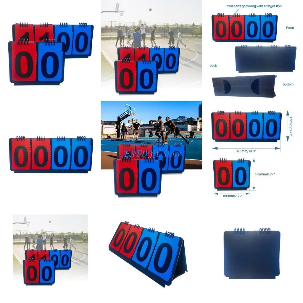 

G6DE Tabletops Scoring Board Sports Scoreboard for Table Tennis Basketball Football