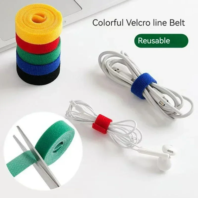 5M Multifunction Cable Organizer Usb Winder Nylon Free Cut Ties Mouse Earphone Cord Cable Ties