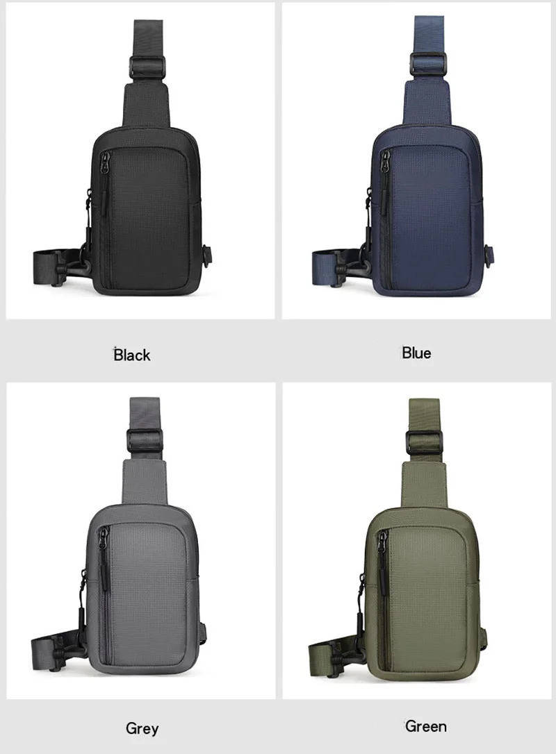 Neue Sport-Brusttasche, kleiner Rucksack für Herren, geeignet für den täglichen Gebrauch, Umhängetasche, Handytasche, Handytasche für die Taille. – Detail 10