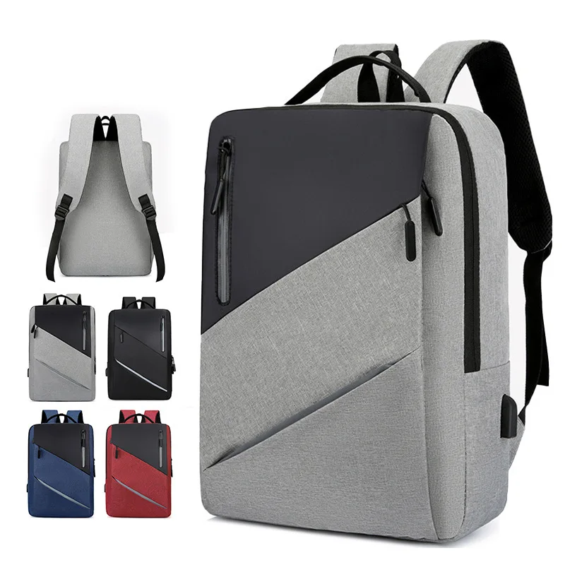 

Men's Business Commuting Computer Bag USB Charging Student Backpack Schoolbag Printable